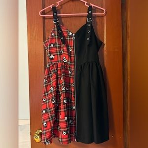 Skelanimals Plaid Split Dress